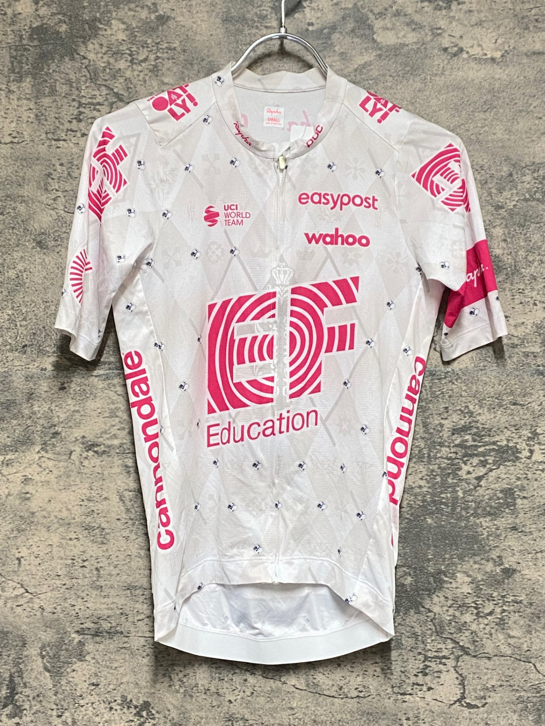 KO793 ラファ Rapha EF GIRO PRO TEAM TRAINING JERSEY 半袖 サイクルジャージ 白 ピンク S