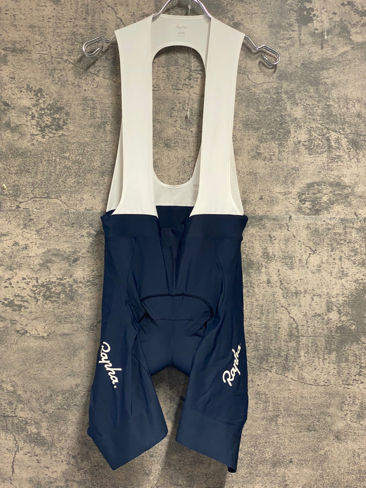 JW285 ラファ Rapha CORE BIB SHORTS ビブショーツ ダークネイビー L ※パッド外側擦れ大