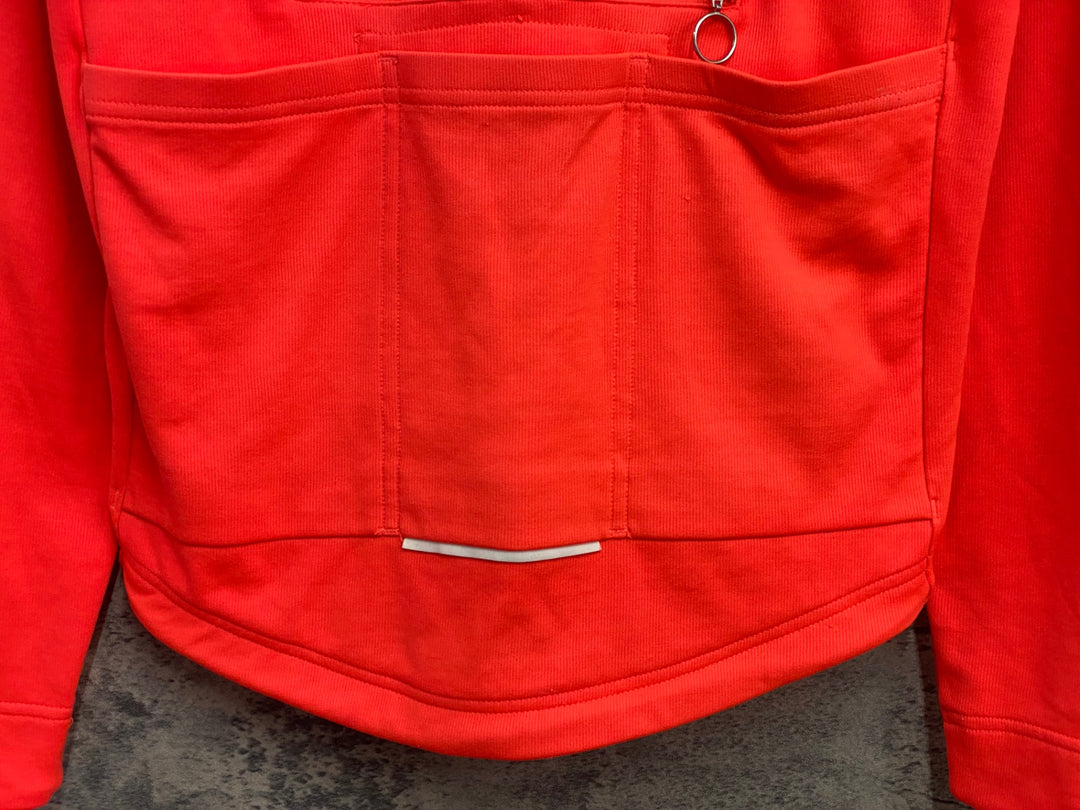 JM820 ラファ Rapha BREVET JERSEY 長袖 サイクルジャージ ピンク S ※反射材劣化