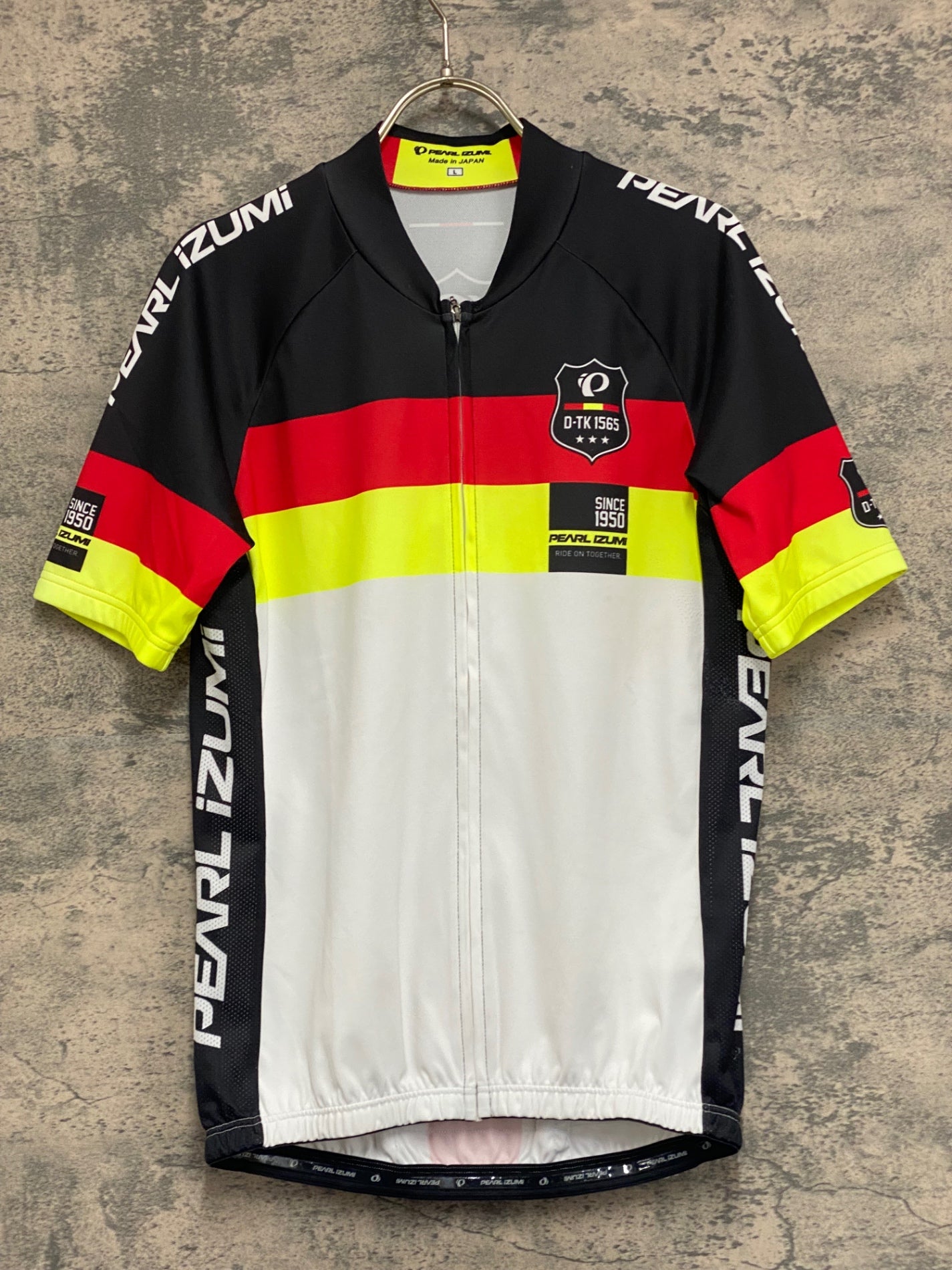 KG571 パールイズミ PEARL iZUMi 半袖 サイクルジャージ 黒 L ※ほつれ