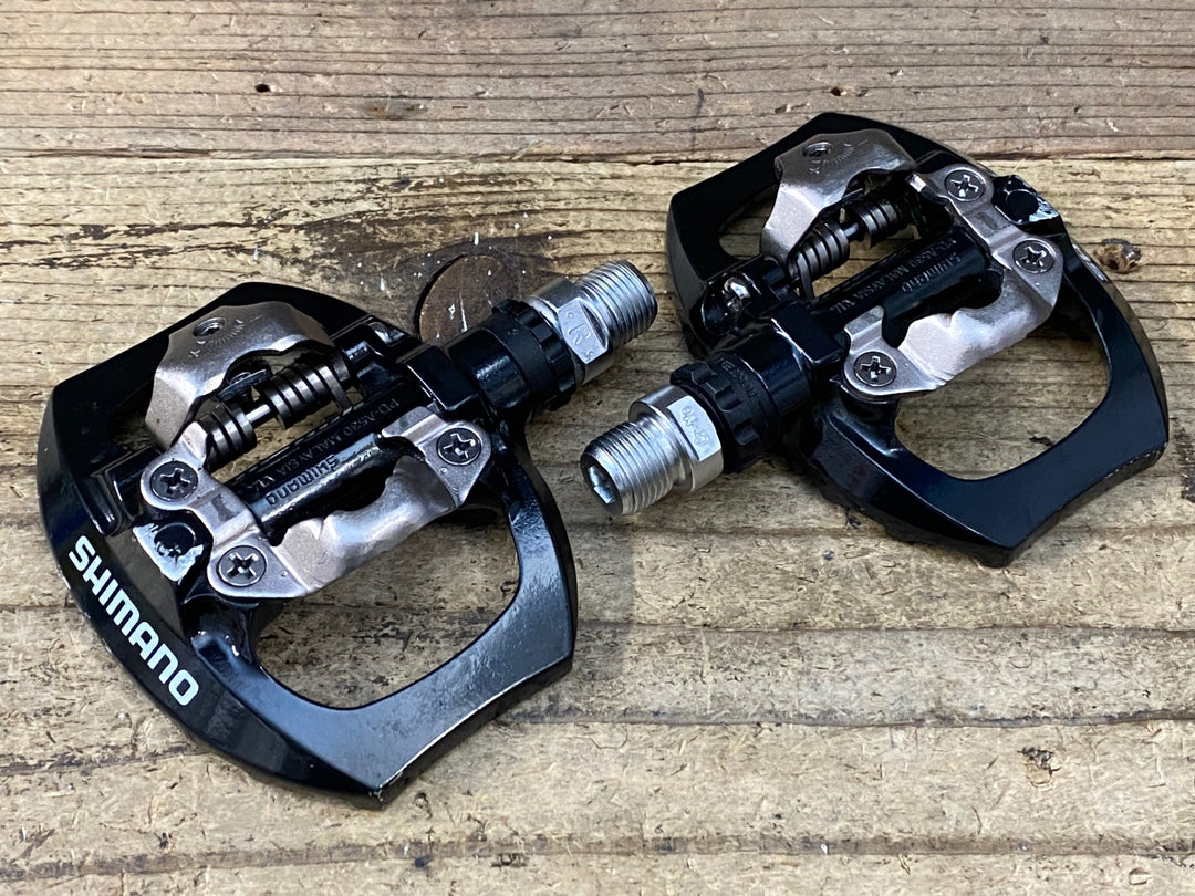 JT851 シマノ SHIMANO PD-A530 ビンディングペダル 片面フラット 黒 SPD