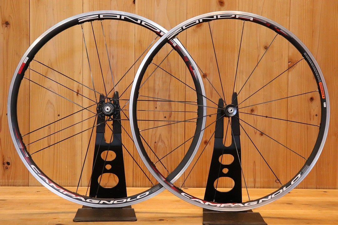 カンパニョーロ CAMPAGNOLO ゾンダ ZONDA  アルミ クリンチャー ホイールセット シマノ 11S/12S ナローリム 15C 【芦屋店】