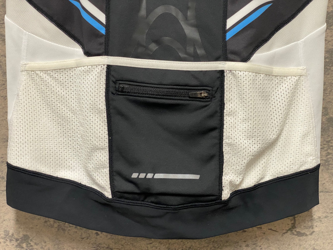 JS468 パールイズミ PEARL iZUMi 半袖 サイクルジャージ 黒 白 L