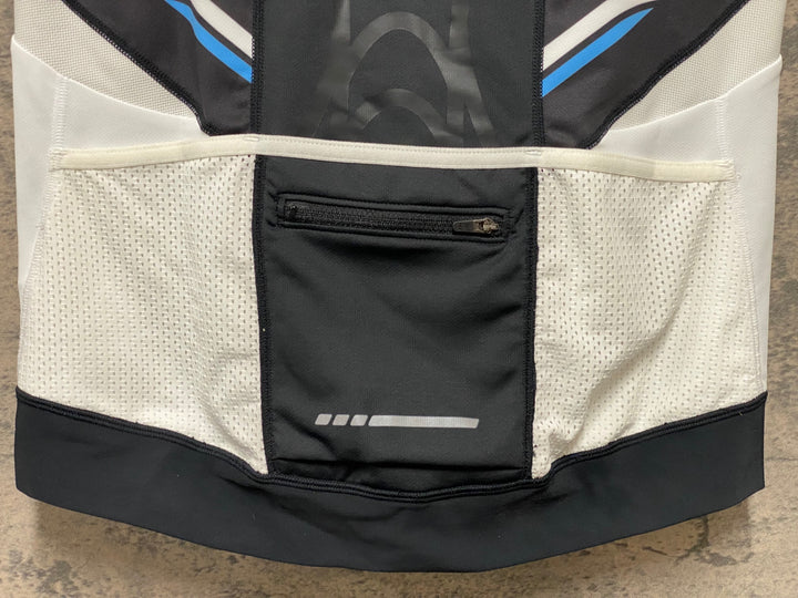JS468 パールイズミ PEARL iZUMi 半袖 サイクルジャージ 黒 白 L