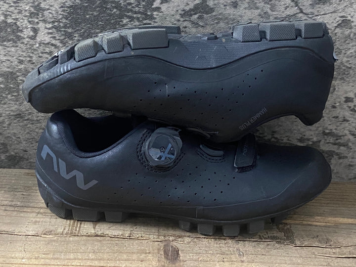 KL100 ノースウェーブ NORTH WAVE HAMMER PLUS ビンディングシューズ 黒 EU38 2穴 ※汚れ