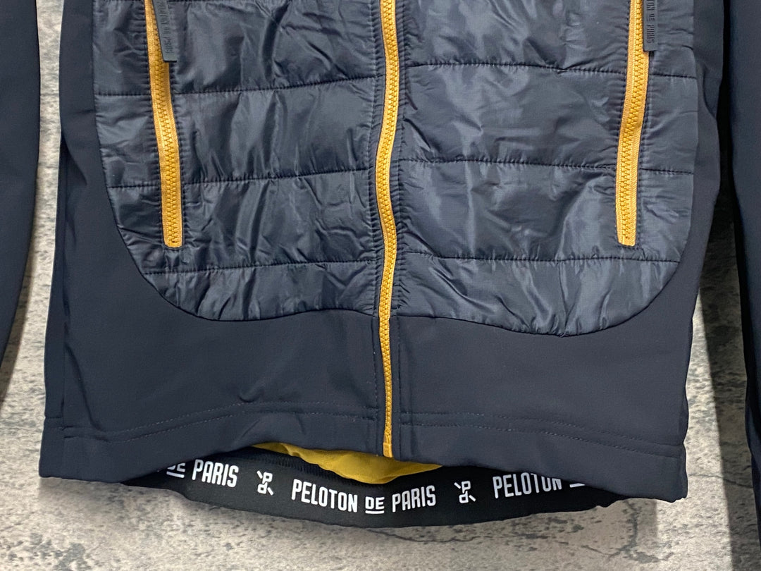JW757 プロトンドパリ PELOTON DE PARIS Atlas Puffy Jacket /Gilet 長袖 サイクルジャケット 黒 S 裏起毛