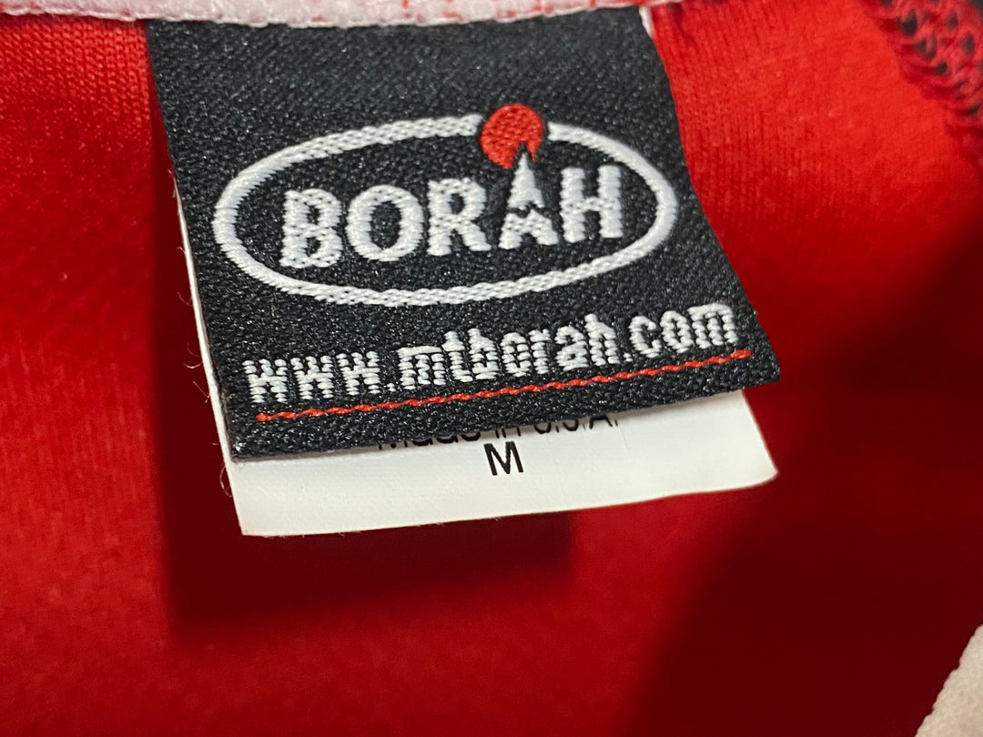JS100 ボラ BORAH 半袖 サイクルジャージ 赤 M