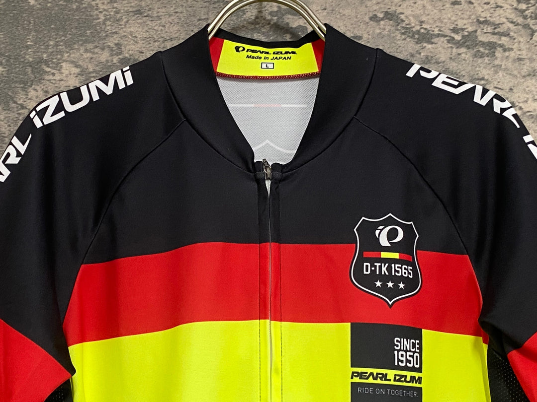 KG571 パールイズミ PEARL iZUMi 半袖 サイクルジャージ 黒 L ※ほつれあり