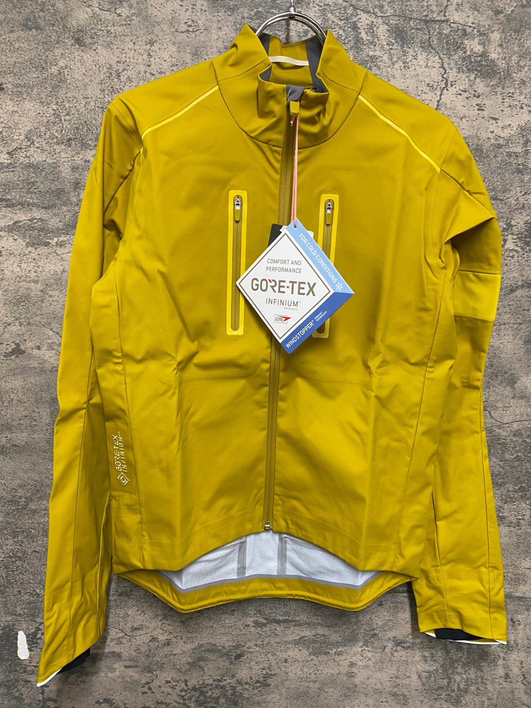 KQ686 ラファ Rapha CLASSIC WINTER JACKET 長袖 サイクルジャケット 黃 S GORE-TEX INFINIUM