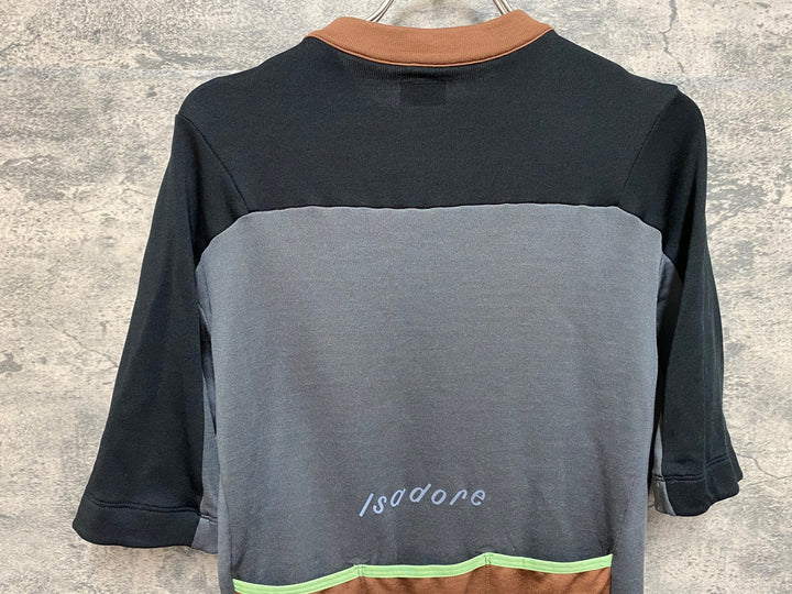 JN480 イザドア Isadore 半袖 サイクルジャージ 茶黒 M 毛玉あり
