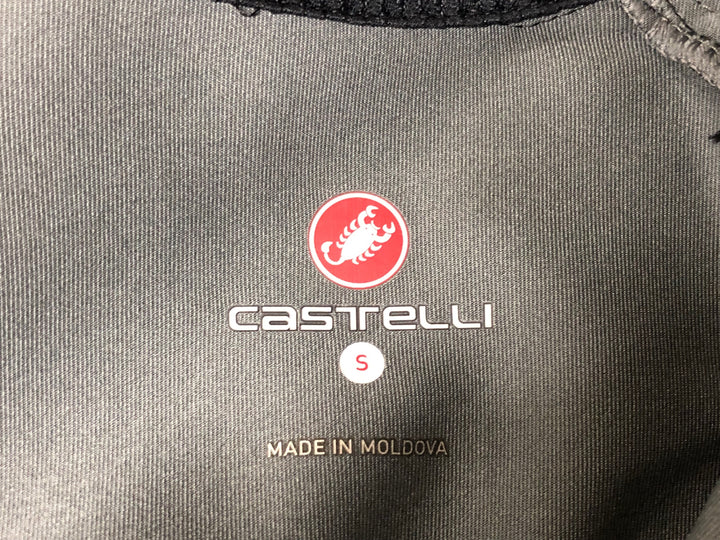 JV451 カステリ CASTELLI ロッソコルサ ROSSO CORSA Perfetto 長袖 サイクルジャケット 黒 S