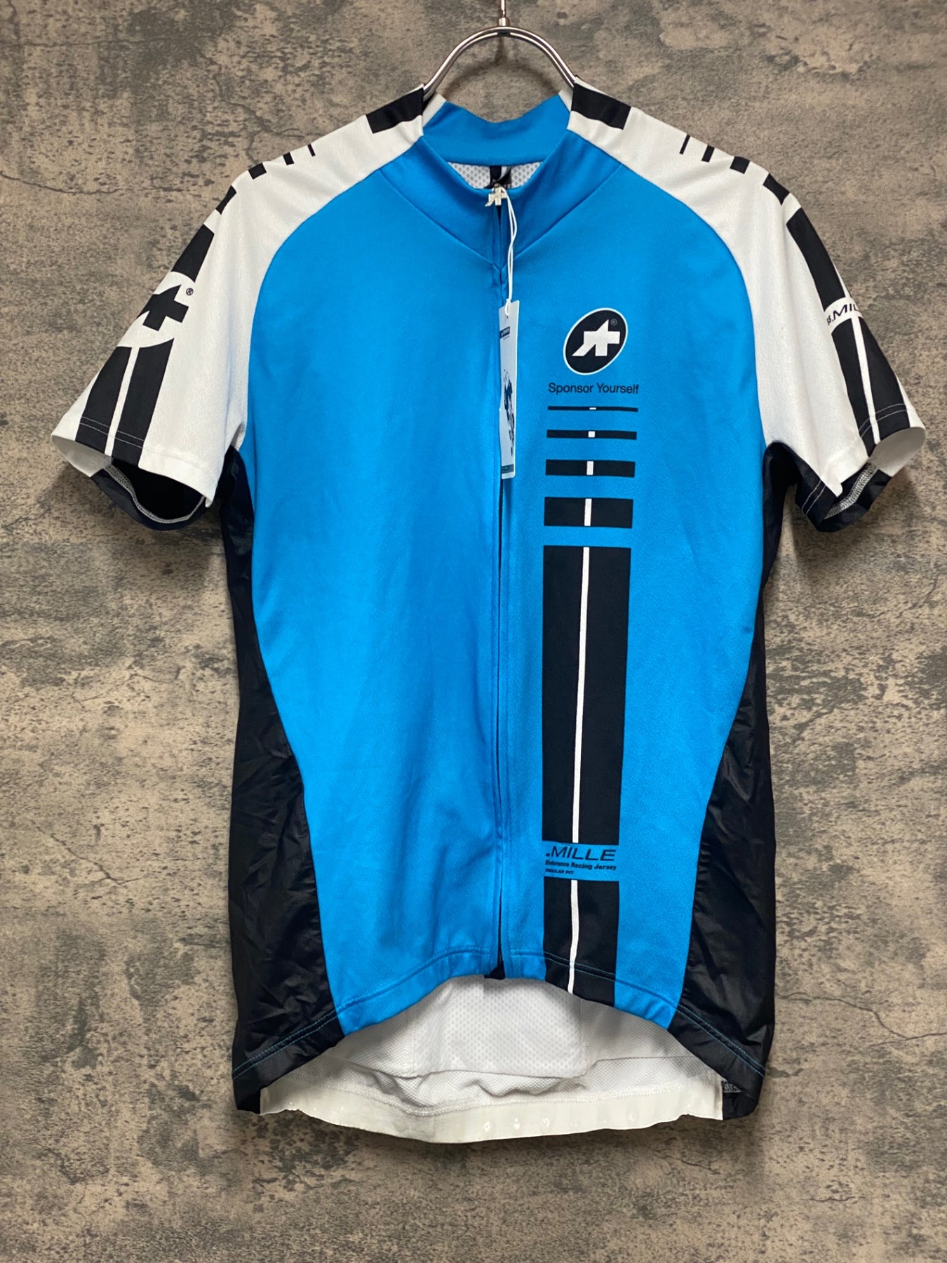 アソスassosErlkoenig SS Jersey半袖サイクルジャージ白青S KC803 アソス assos jersey Mille SS 半袖 サイクルジャージ 水色 白 M