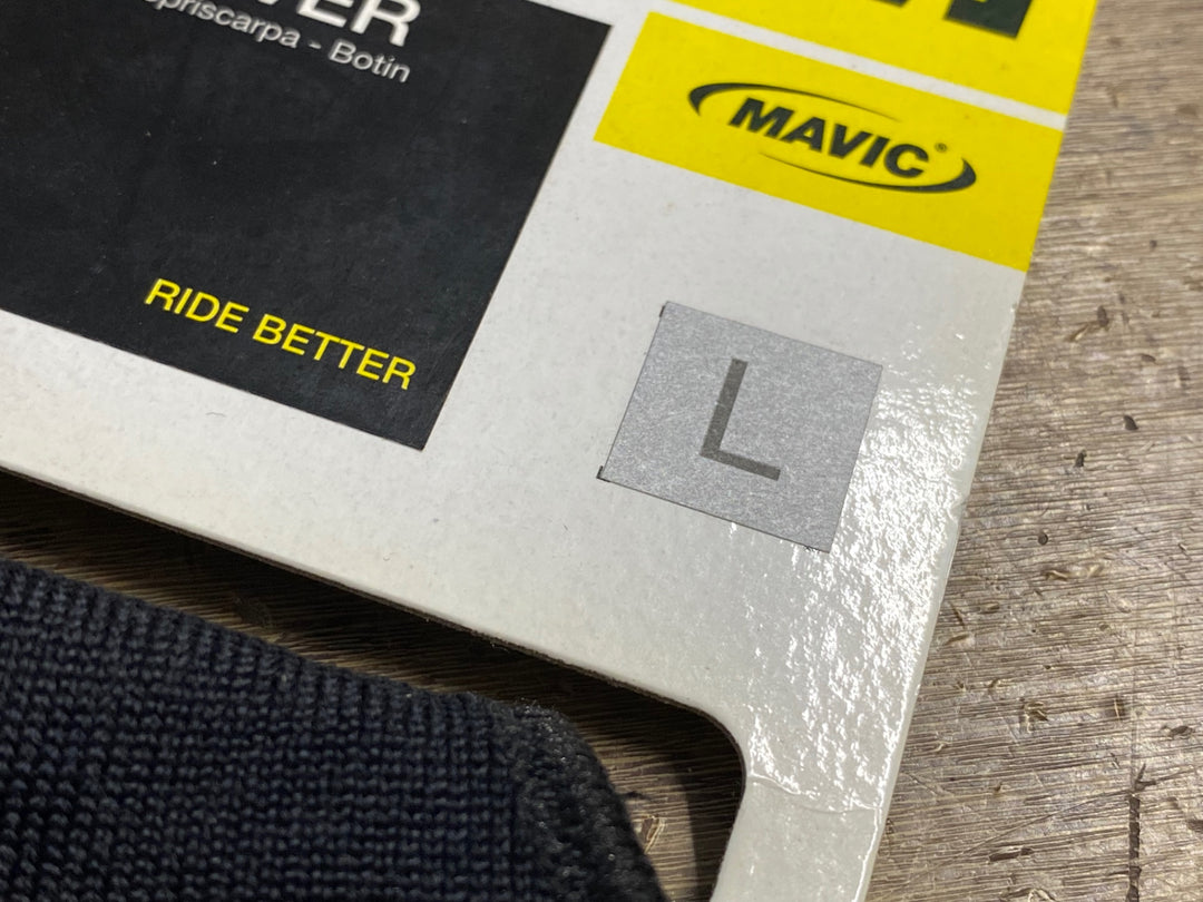 JV600 マヴィック MAVIC KNIT SHOE COVER シューズカバー 黒 L