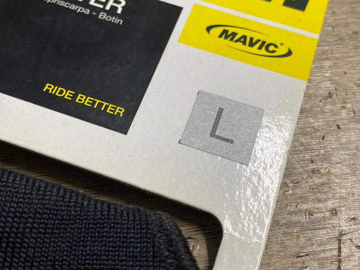 JV600 マヴィック MAVIC KNIT SHOE COVER シューズカバー 黒 L