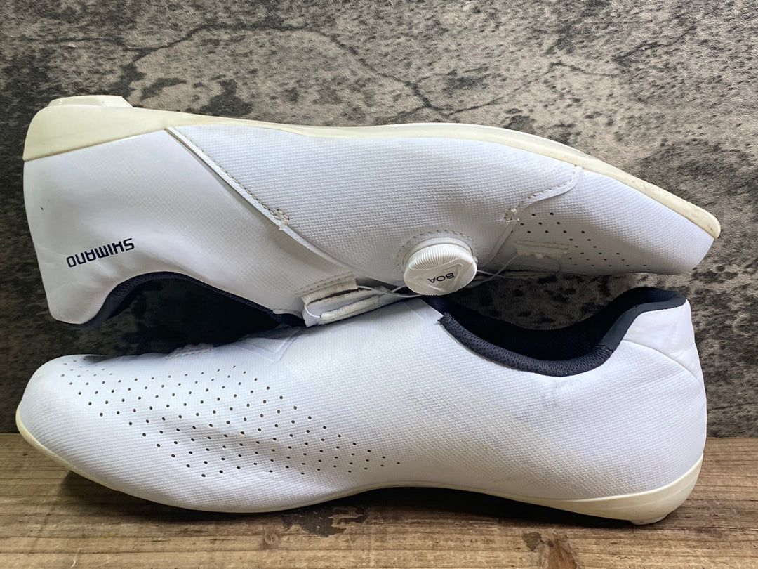 JM790 シマノ SHIMANO RC3 SH-RC300M ビンディングシューズ 白 EU43