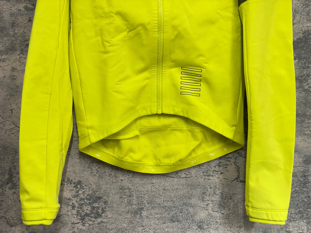KM411 ラファ Rapha PRO TEAM TRAINING JACKET 長袖 サイクルジャケット 黄 S 裏起毛