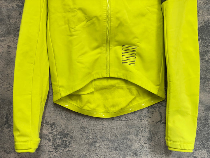 KM411 ラファ Rapha PRO TEAM TRAINING JACKET 長袖 サイクルジャケット 黄 S 裏起毛
