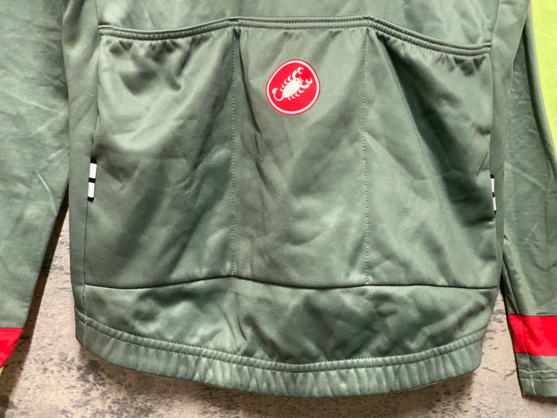 KB262 カステリ CASTELLI 長袖 サイクルジャージ 緑 S ※擦れ – BICI