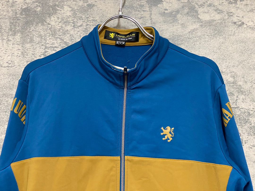 JI183 カペルミュール KAPELMUUR 長袖 サイクルジャージ 紺 茶 XL 裏起毛