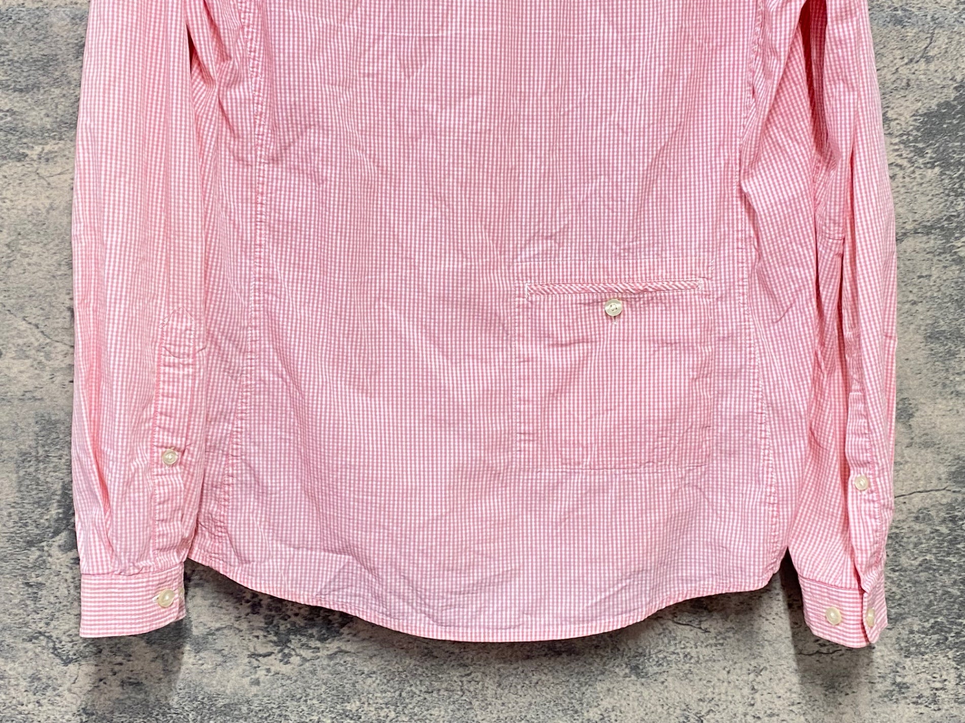 KI177 ラファ Rapha GINGHAM LONG SLEEVE SHIRT 長袖 シャツ ピンク