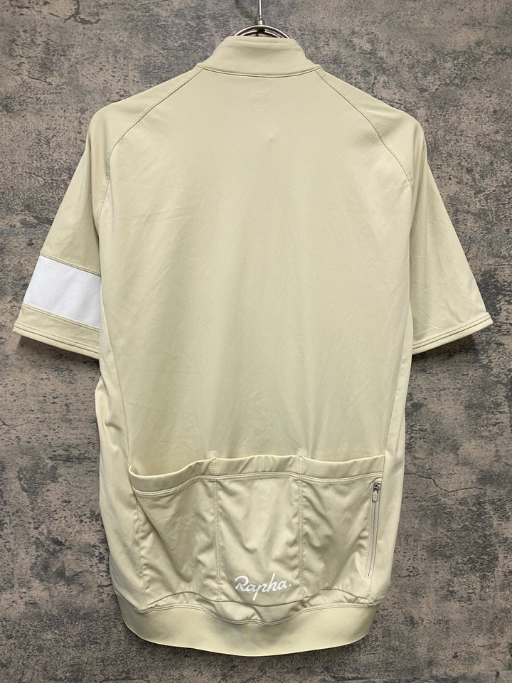 KM067 ラファ Rapha MEN'S CORE JERSEY 半袖 サイクルジャージ ベージュ S