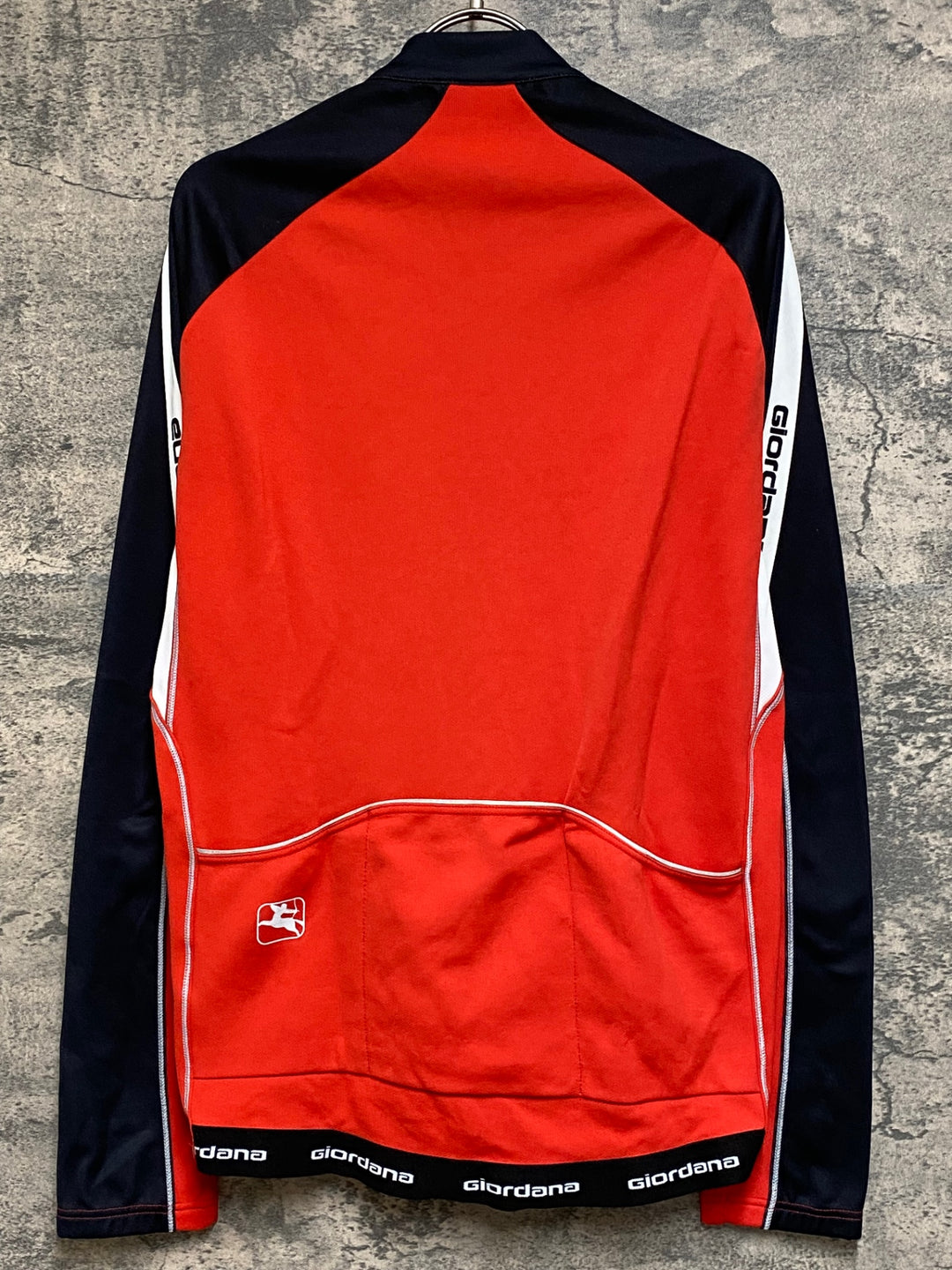 JP488 ジョルダーナ Giordana 長袖 サイクルジャージ 赤 M 裏起毛