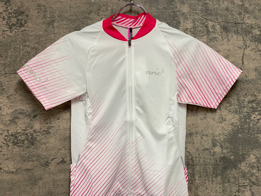 JW004 レリック reric Women's Himalia SS Jersey 半袖サイクルジャージ M 白 レディース