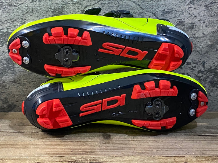 KG380 シディ SIDI TRACE MTB ビンディングシューズ 黄 SPD EU45 ※ペン字あり