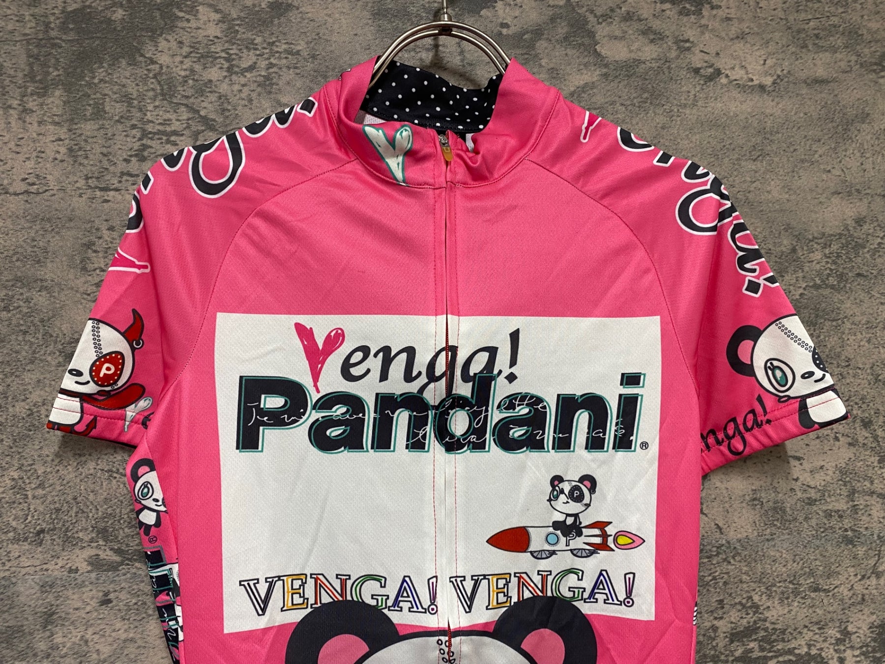KD593 パンダーニ Pandani 半袖 サイクルジャージ ピンク S レディース