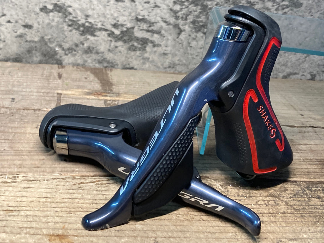 JG141 シマノ SHIMANO アルテグラ ULTEGRA ST-R8050 STIレバー 2x11S Di2 電動 動作確認済 ※ブラケットフード社外品