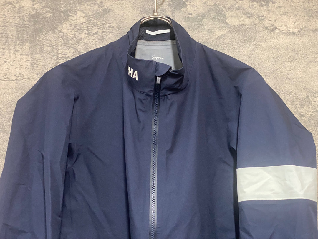 KD620 ラファ Rapha PRO TEAM RAIN JACKET 長袖 サイクルジャケット 紺 M