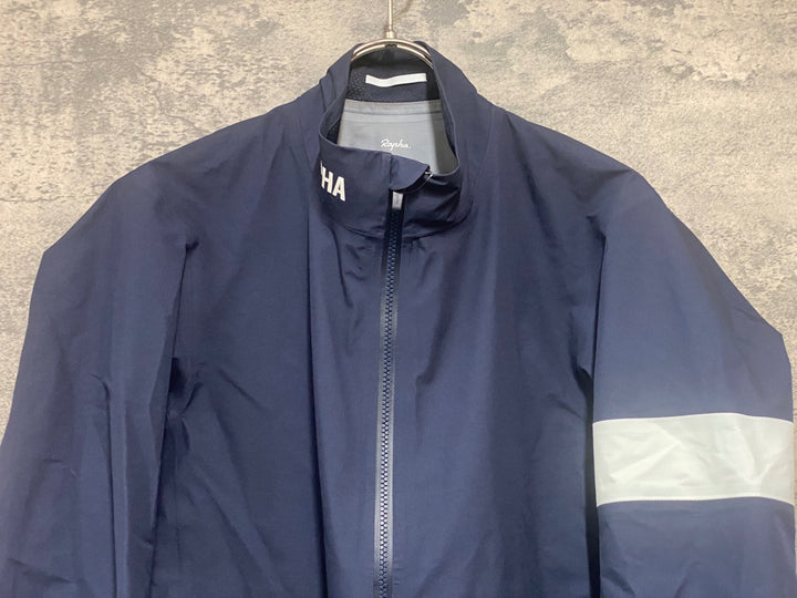 KD620 ラファ Rapha PRO TEAM RAIN JACKET 長袖 サイクルジャケット 紺 M
