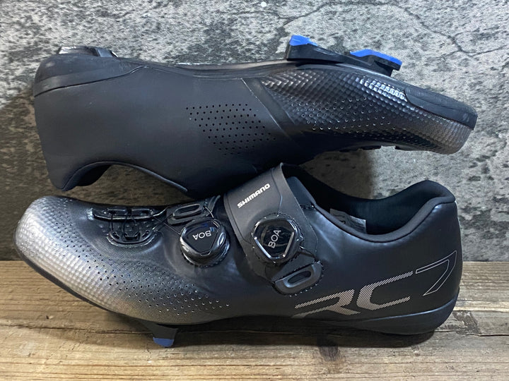 KB511 シマノ SHIMANO RC7 SH-RC702 ビンディングシューズ シルバー 黒 EU43.5 WIDE SPD-SL