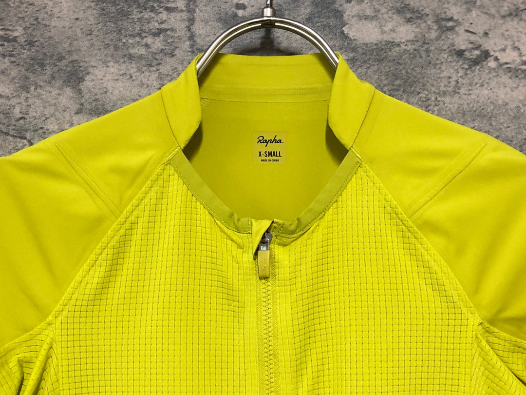 KL639 ラファ Rapha PRO TEAM LIGHTWEIGHT JERSEY 半袖 サイクルジャージ 黄 XS
