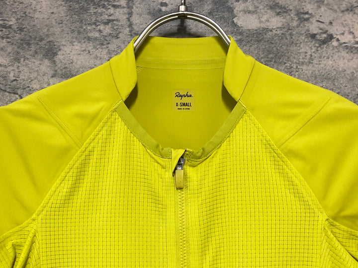 KL639 ラファ Rapha PRO TEAM LIGHTWEIGHT JERSEY 半袖 サイクルジャージ 黄 XS