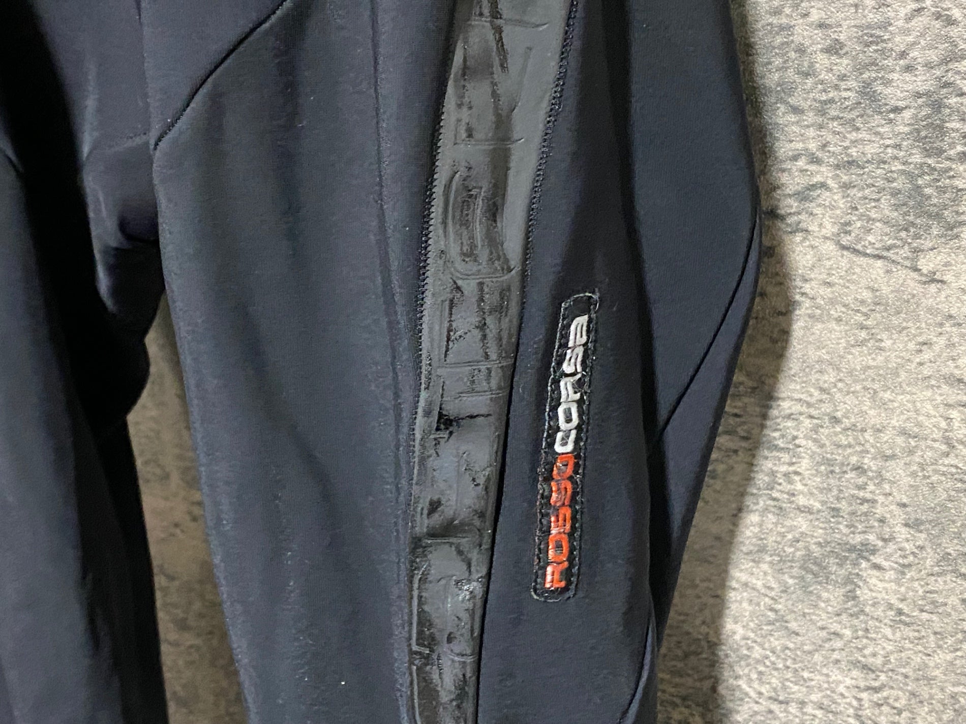 JV450 カステリ CASTELLI ロッソコルサ ROSSO CORSA ビブタイツ 黒 S