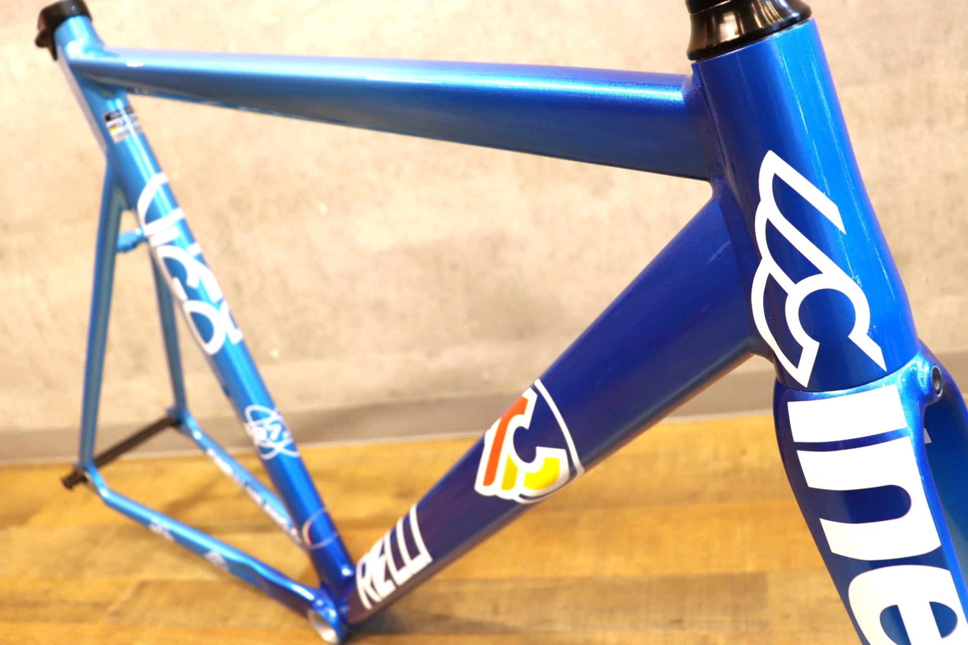 ナショナルピストバイクフレーム 未使用 チネリ Cinelli ヴィゴレッリ VIGORELLI 80'S ナショナルブルー