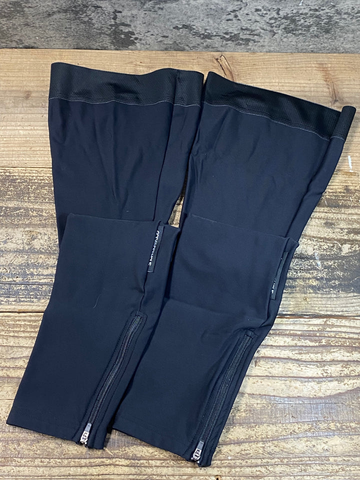 JV315 GOD AND FAMOUS レッグウォーマー 黒 XL 裏起毛