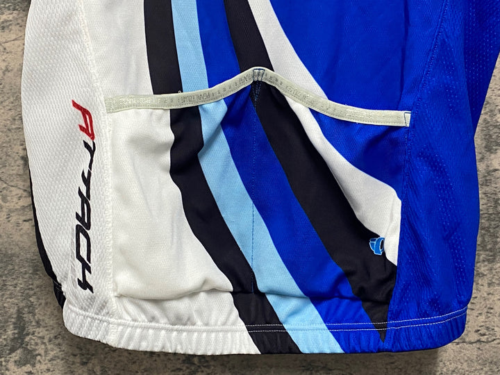 JY025 パールイズミ PEARL iZUMi 半袖 サイクルジャージ 白 青 M