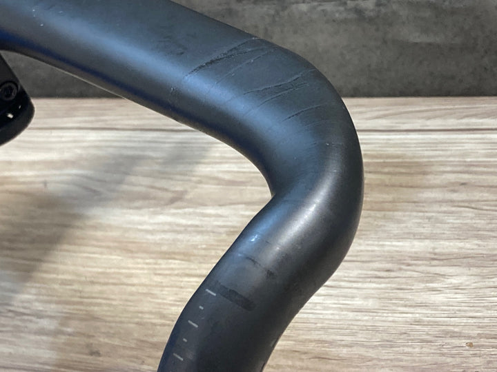 KE297 ボントレガー BONTRAGER AEOLUS RSL VR-C ハンドルバー カーボン ステム一体型 120mm ブラケットC-C420mm