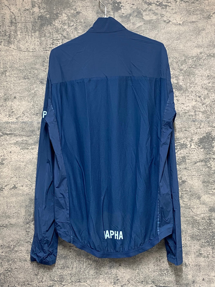 JZ864 ラファ Rapha PRO TEAM 長袖 ウインドブレイカー ネイビー XL