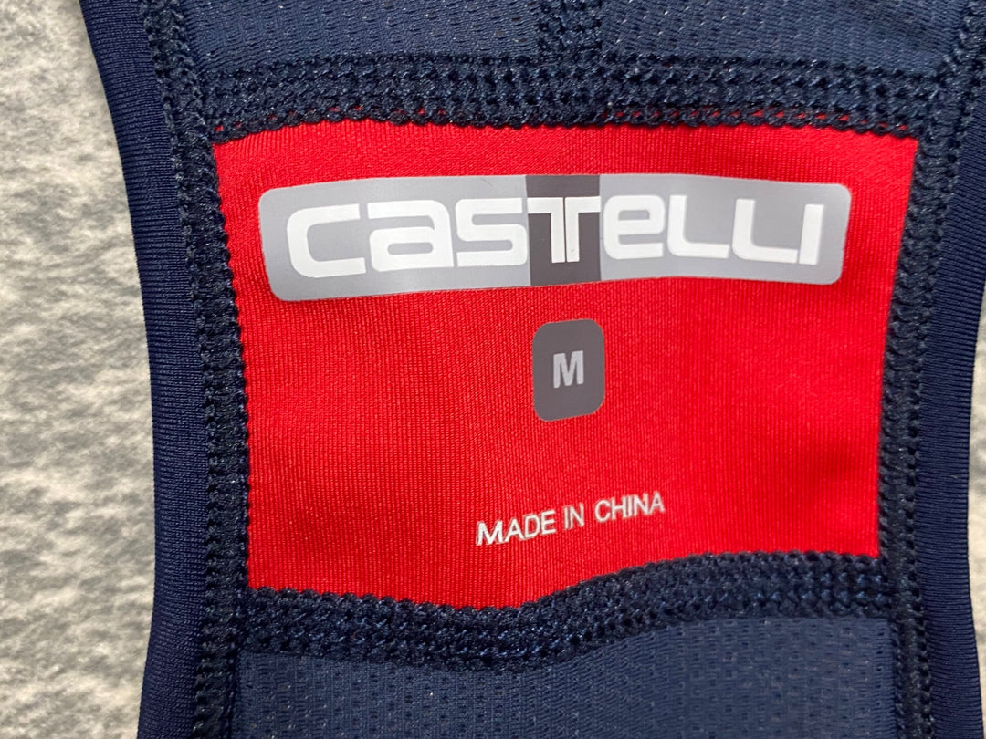 KF413 カステリ CASTELLI ビブショーツ ネイビー M