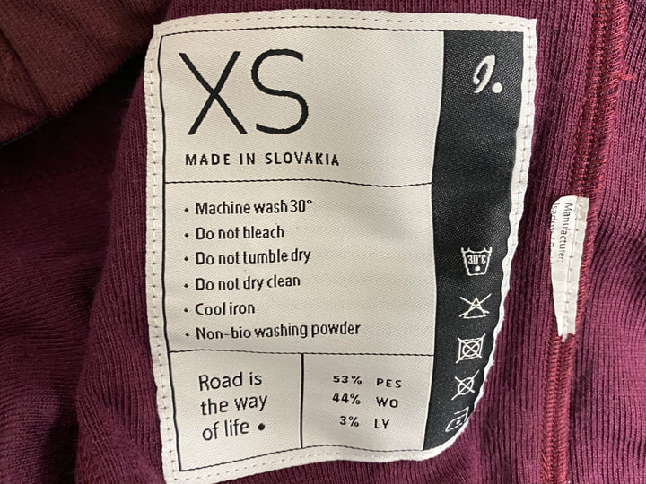 KL404 イザドア Isadore Signature Shield Long Sleeve Jersey 長袖 サイクルジャージ バーガンディー XS ほつれ