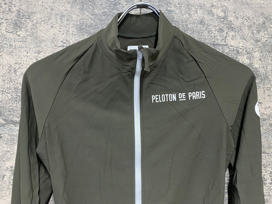 JW780 プロトンドパリ PELOTON DE PARIS Domestique Long Sleeve Jersey 長袖 サイクルジャージ オリーブ XS 裏起毛