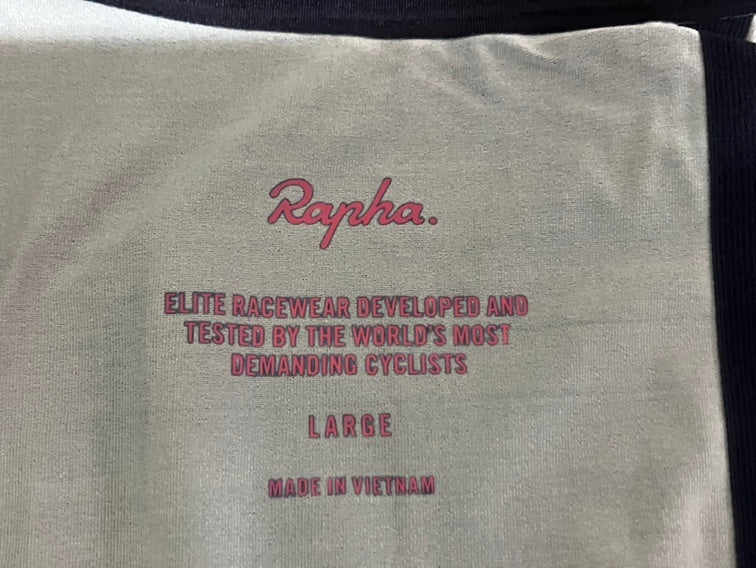 KD258 ラファ Rapha RCC PRO TEAM JERSEY 半袖 サイクルジャージ 黒 L