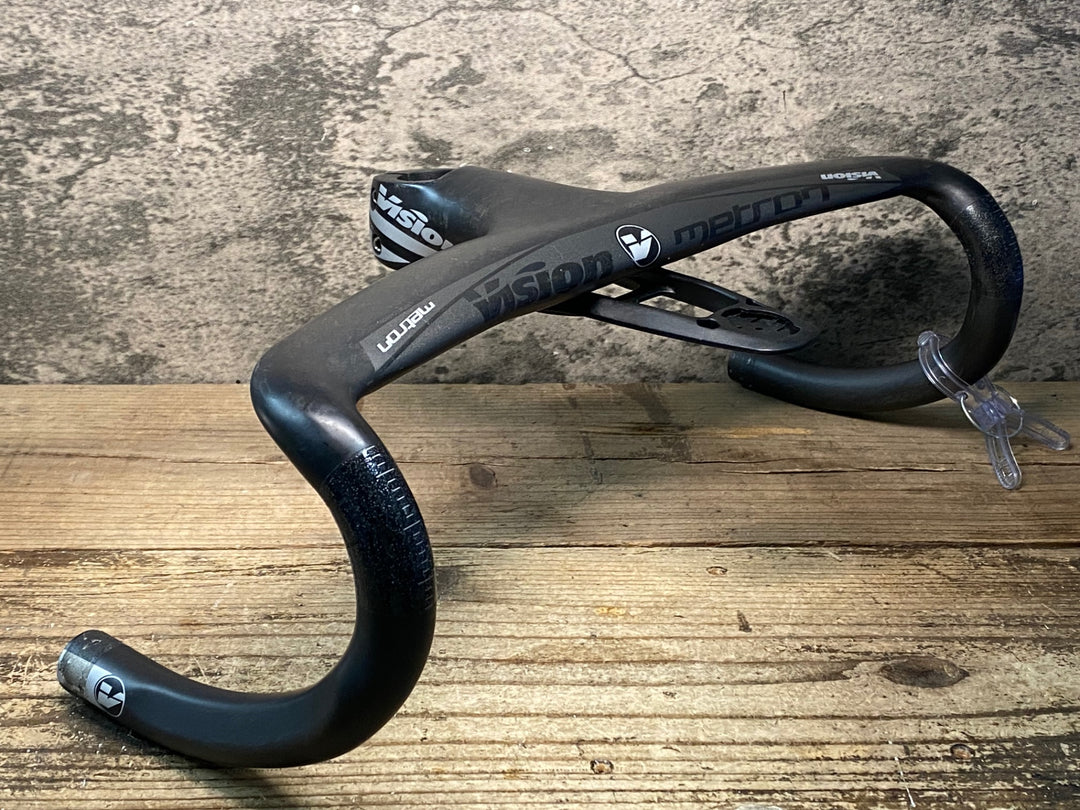 JC770 ヴィジョン VISION メトロン METRON 5D ステムハンドル一体型 ドロップハンドル 420mm 100mm ※スペーサー付属、ジャンクションカバー欠品
