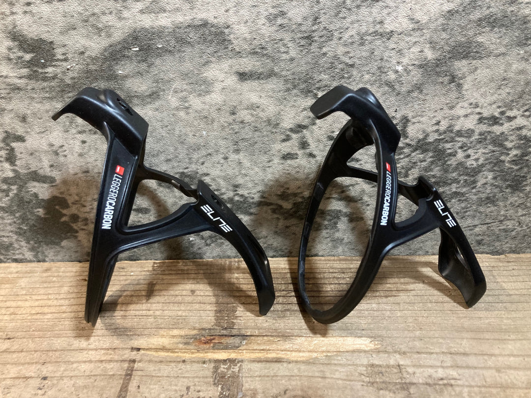 KF096 エリート ELITE Leggero カーボン ボトルケージ ブラック 2個セット