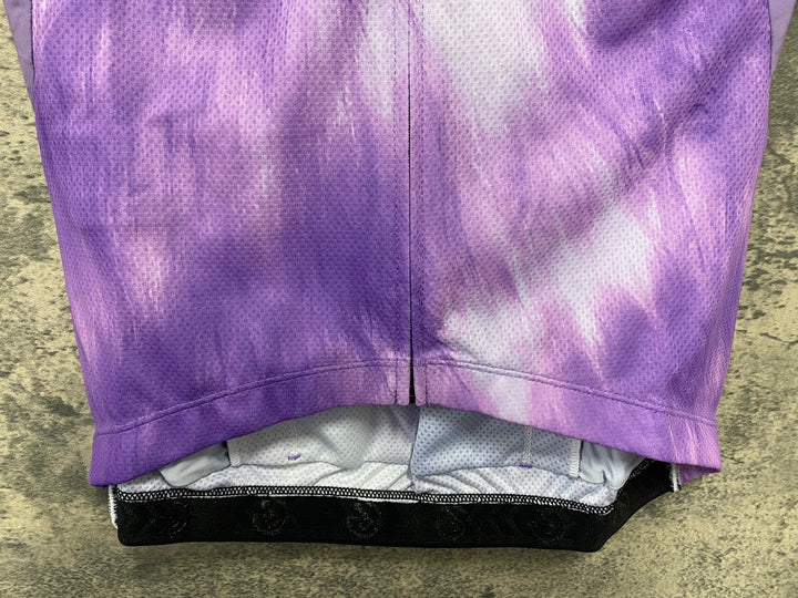 JV991 レリック reric Fuzzy Womens Standerd Jersey 半袖サイクルジャージ レディース L 紫