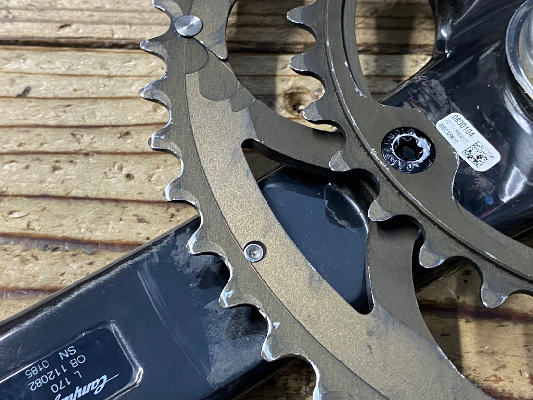 KJ070 カンパニョーロ CAMPAGNOLO スーパーレコード SUPER RECORD FC11-SR040CT クランクセット 5ARM 50/34T 170mm チェーンリングボルト芯折れ