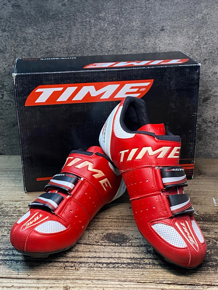 JR491 タイム TIME ULTEAM RS CARBON ビンディングシューズ 赤 EU39